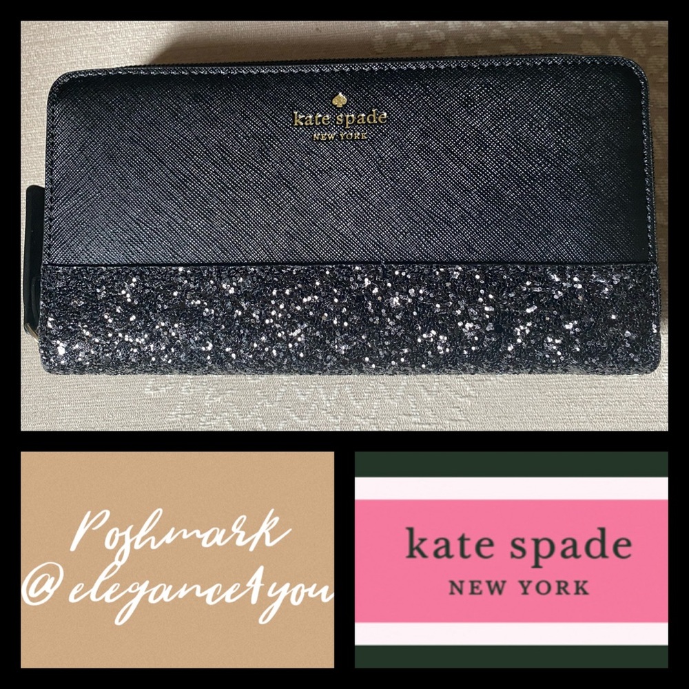 ✨KATE SPADE✨LAST 1! Gorgeous Glitter Wallet NWT